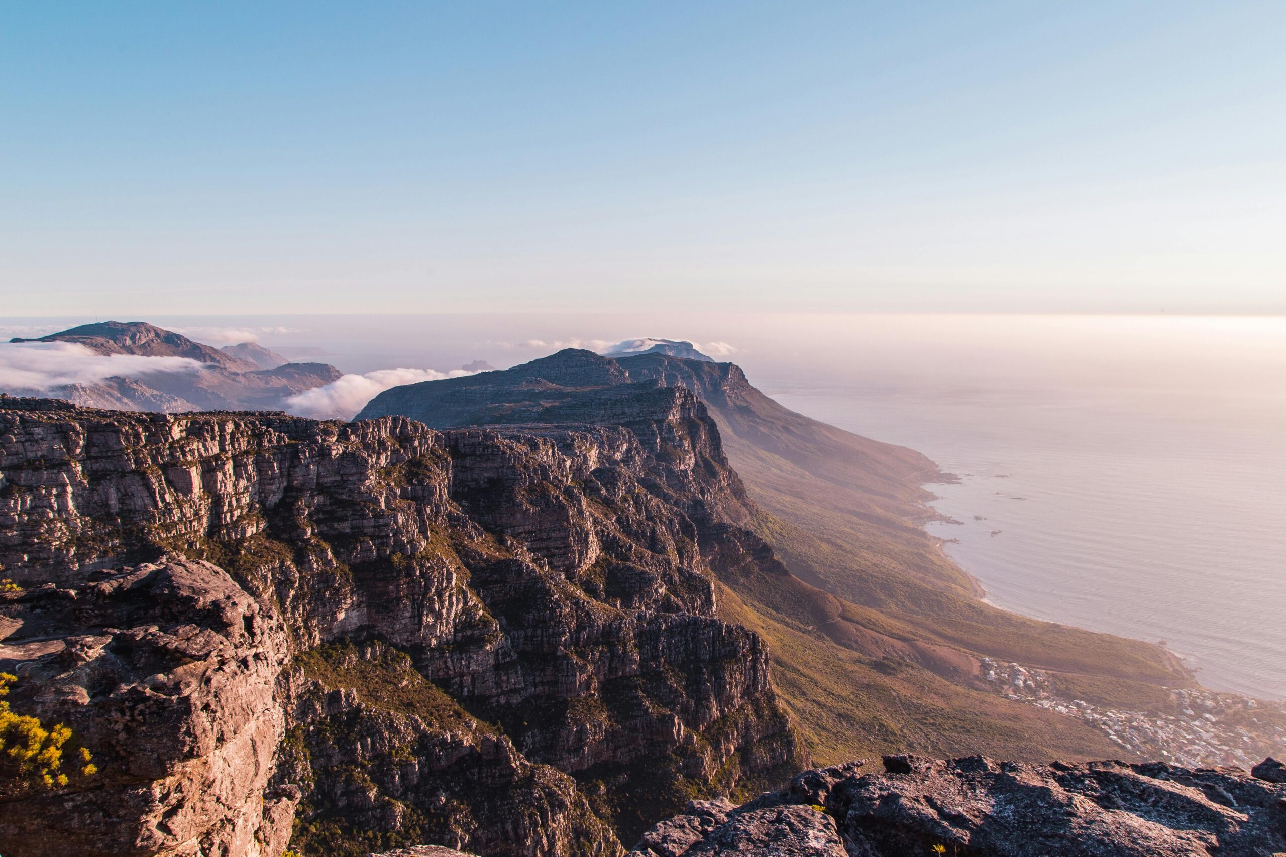 Aerial shot of Table Mountain