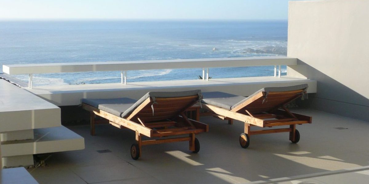 Upper Level Terrace with Sun Loungers