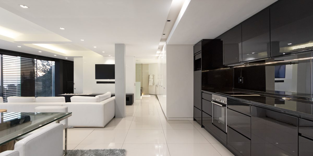 Open plan living area
