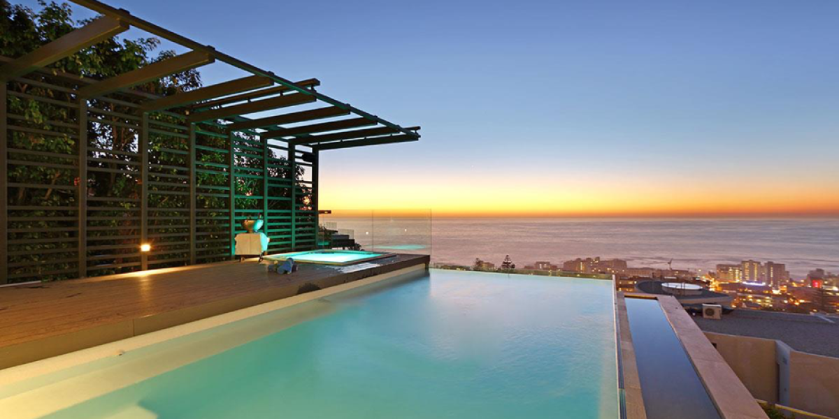 Sunset from Jacuzzi and Swimming Pool