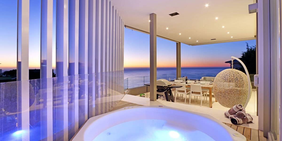 Jacuzzi and View at Dusk